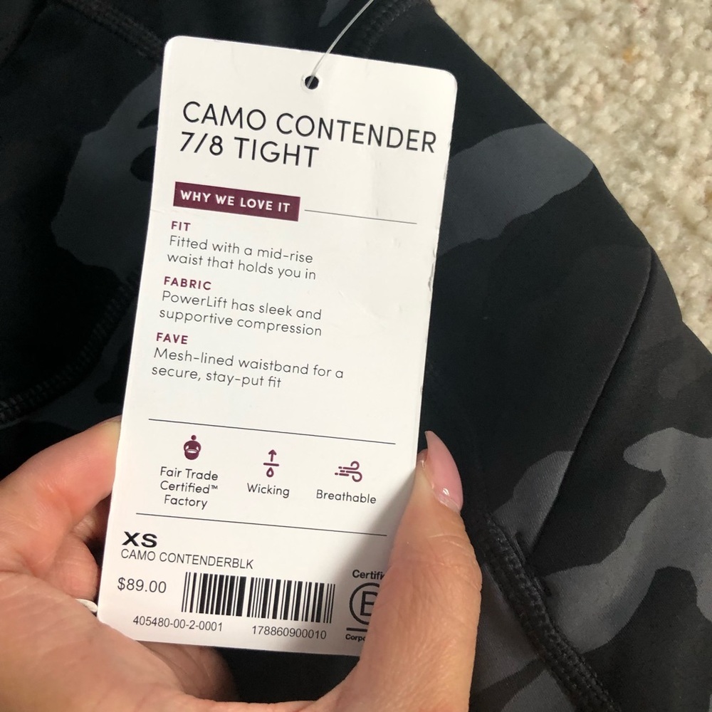 Athleta Camo Contender 7/8 Tight - Picture 5 of 5